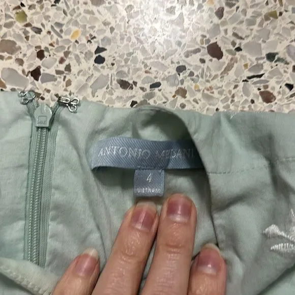 Antonio Melani Born on Fifth Amy green eyelet tiered dress 4 - Picture 7 of 8